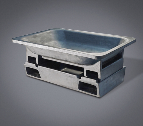 Standard Skim Pans Dross Pan Slag Pan Skim Pot Sow Mold Ingot Mold for Aluminum Recycling Industry
