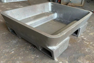 Duracast 2000LBS Sow Molds Sow Moulds with forklift pocket channel for Aluminum Casthouse