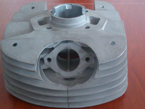 Aluminum Casting Cylinder Body with Ceramic Plating Gravity Casting Die Castings CNC Machining Parts