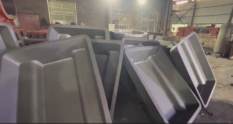 Drain Sow Sow Mold Dross Pan Applied in Aluminum Smelter Casthouse Secondary Aluminum Smelters